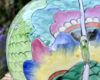 These hand-painted porcelain lamps feature a bold botanical motif rendered in rich greens, soft whites, and jewel-tone accents — a fresh reinterpretation of traditional Famille Verte styles. The layered leafy pattern is punctuated by stylized florals in vibrant hues, creating a look that feels both lush and modern.
Each lamp is crafted in Jingdezhen, China, the porcelain capital for over a thousand years. The design draws inspiration from classical Chinese symbolism, where lotus petals represent purity and rebirth, and vivid color was traditionally used to express joy and prosperity.
Hand-painted porcelain body
Brass base and fittings
No shades included
Available in multiple shapes and heights