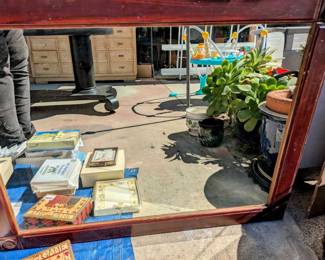 Vintage Wooden Wall Mirror