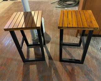 There is a table to match these benches!