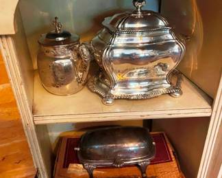 Nice collection of silver-plate items!