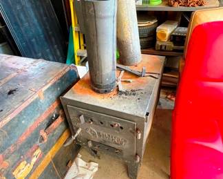 A wood stove to heat your garage!
