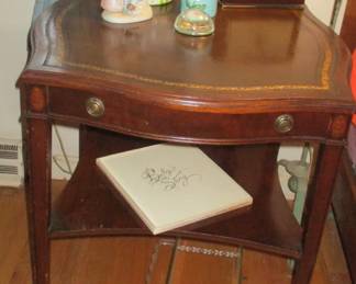 Leather Top Table