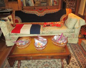 Leather Top Coffeetable