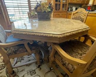 Gorgeous marble table and chairs
