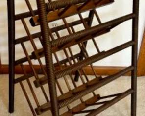 vintage book/magazine rack