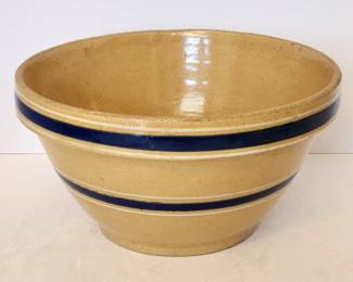Blue & White striped mixing bowl