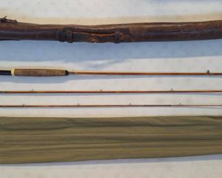 Edwards Quadrate #50 bamboo fishing rod and case