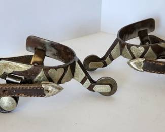 Nickel silver mounted spurs