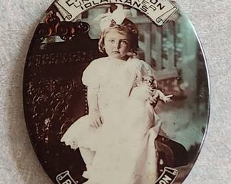 Rare CS Culbertson, Undertaker, Iola Kansas celluloid advertising mirror