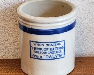 Red Wing advertising beater jar & other Red Wing Pottery