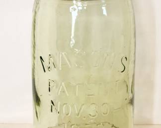 Citrine Masons canning jar