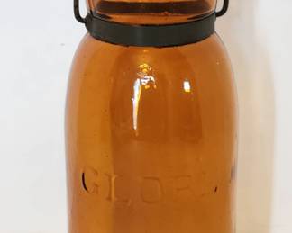 Amber GLOBE Canning Jar