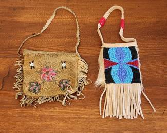 Beaded Native American Indian bags