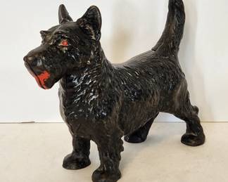 Cast iron  Hubley scottie dog doorstop