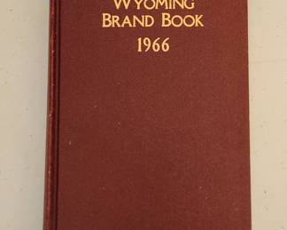1966 Wyoming brand book in  very good condition.