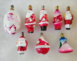 Antique Christmas lightbulbs
