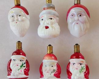 Antique Christmas lightbulbs