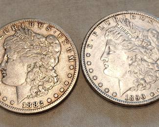 Silver dollars & other coins
