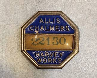 Allis Chalmers employee badge