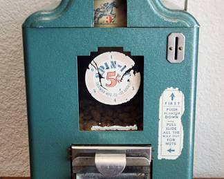 Trade Stimulator 1937 Shipman Spin-It Peanut Vending Machine