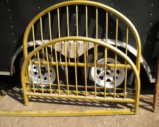 Full iron bed with matching rails