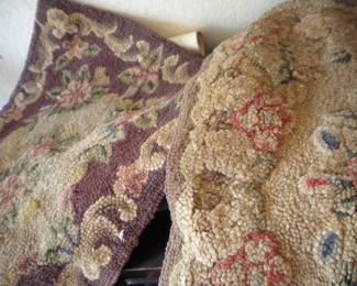 Very old hooked rugs still in good condition