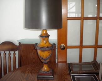 Heavy plaster ware lamp