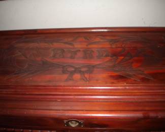 Top of cedar chest