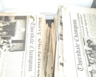 Lots of back issues of the Thorndale Champion