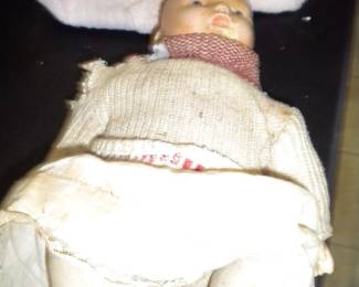 Very old sawdust body doll