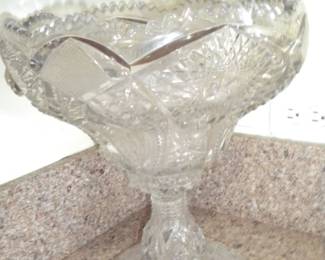 Lovely cut glass punch bowl