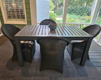 Metal Rectangular Table 36 wide x 59 long 13 in pop up leaf Pottery Barn