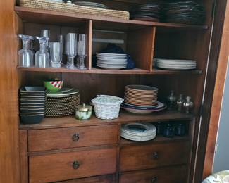 Lots of Storage Cabinet Interior