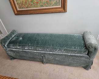 Velvet Bench 19 deep x 74 long x 26 tall