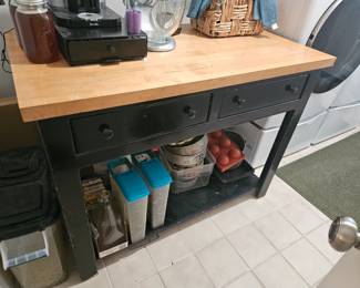 Butcher Block Top 25 wide x 48 long x 37 tall
