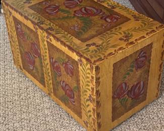 Wonderful large hand painted box 