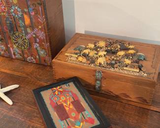 Hand painted boxes 