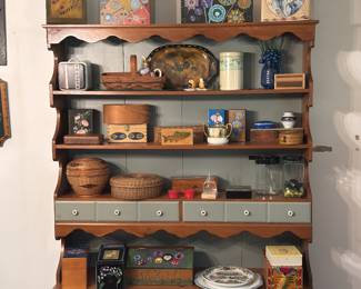 Hand Painted  hutch 