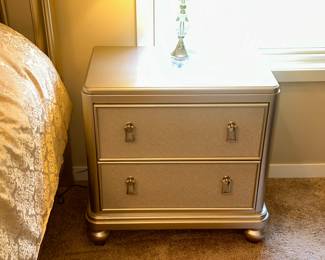 NIGHTSTAND PLATINUM FINISH