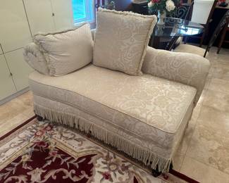 LOVESEAT WITH MATCHING DESIGNER PILLOWS. MINT CONDITION