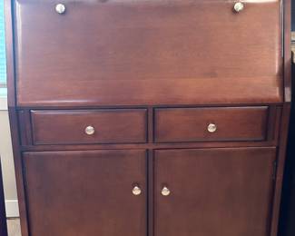 NEW CAPPUCINO DROP LID HOME OFFICE DESK. COMPACT WITH DROP LID PERFECT FOR LAPTOP. CONTAINS GOOD STORAGE - FILE DRAWER AND SHELVES. IDEAL FOR HOME OR OFFICE.