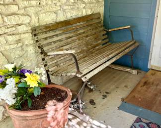 Wood bench