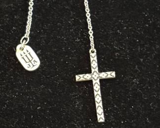 James Avery 925 Silver Cross necklace