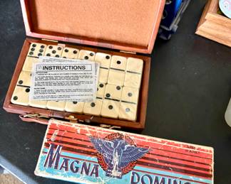 Magna Dominoes vintage set
