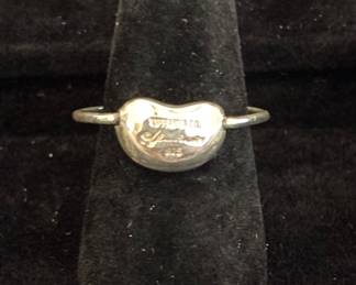 Tiffany & Co Silver 925 Elsa Peretti Bean Ring
