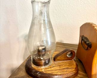 Vintage Hurricane lamp
