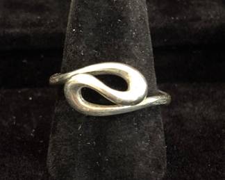 Tiffany & Co Elsa Peretti Silver wave ring