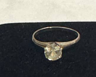 14 Kt. Ring with Green stone