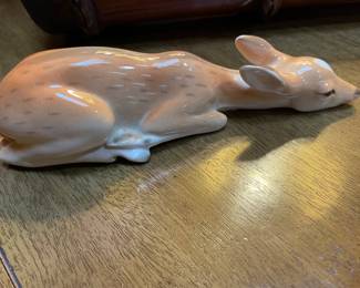LOMONOSOV USSR PORCELAIN DEER/FAWN FIGURINE