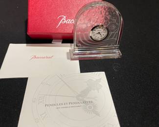 Baccarat Crystal clock